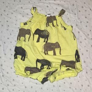 Tea Collection elephant romper